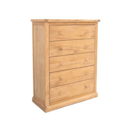 Cabinet Bits Lucca 5 Drawer Chest Of Drawers Wood Knob - thumbnail 2