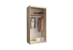 Sophisticated Alaska Sliding Two Door Wardrobe 1000mm X 2060mm X 620mm - Elegant Mirrored Storage Solution - thumbnail 3