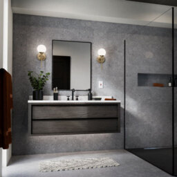 Luminosa Lighting Elstead Kichler Benno Bathroom Wall Lamp Contemporary Champagne Bronze 3000K Ip44 1X G9 - thumbnail 2