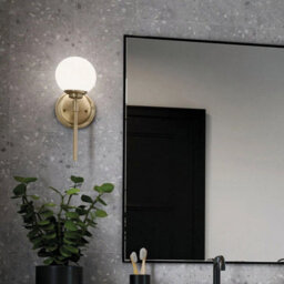 Luminosa Lighting Elstead Kichler Benno Bathroom Wall Lamp Contemporary Champagne Bronze 3000K Ip44 1X G9 - thumbnail 4