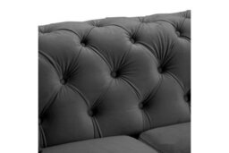 Home Detail Jaguar 2 Seater Sofa Chesterfield Design Velvet Fabric - thumbnail 7