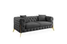 Home Detail Jaguar 2 Seater Sofa Chesterfield Design Velvet Fabric - thumbnail 2