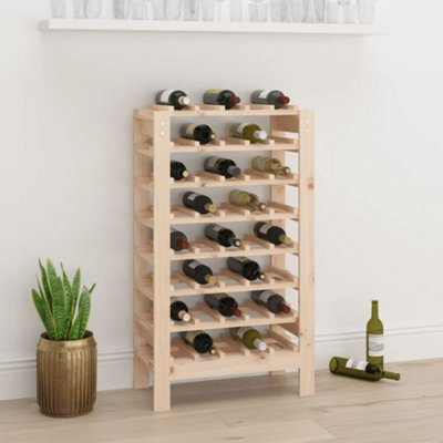 Walplus Wine Rack 61.5X30X107.5 Cm Solid Wood Pine - image 1