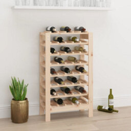 Walplus Wine Rack 61.5X30X107.5 Cm Solid Wood Pine - thumbnail 1