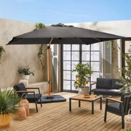 Sweeek - 3X3M Square Cantilever Parasol Falgos Grey With Cover Included - thumbnail 7