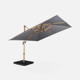Sweeek - 3X3M Square Cantilever Parasol Falgos Grey With Cover Included - thumbnail 2