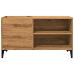 Berkfield Record Cabinet Artisan Oak 84.5X38X48 Cm Engineered Wood - thumbnail 4