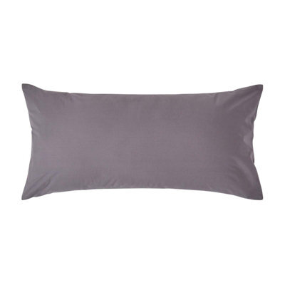 Homescapes Dark Grey Continental Pillowcase Egyptian Cotton 200 Tc, 40 X 80Cm - image 1