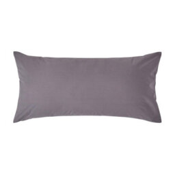 Homescapes Dark Grey Continental Pillowcase Egyptian Cotton 200 Tc, 40 X 80Cm - thumbnail 1