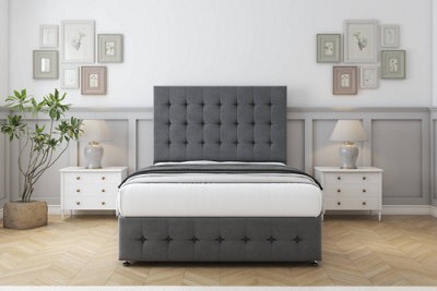"Comfort Flourence Armour Coniston Divan Bed Set No Drawers - 26"" Strutted & 12"" Footboard 3' Single" - image 1