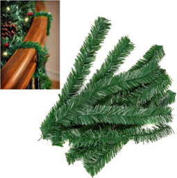 Premier Decorations Limited 10 Artificial Green Christmas Garland Ties Tree Wreath Wraps Decoration Tie 30Cm - thumbnail 2