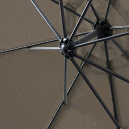 Sundaze 3M Taupe Garden Cantilever Banana Parasol Umbrella Crank Hanging Patio With Base Weights & Cover - thumbnail 5
