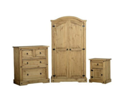 Seconique Corona Trio Set In Distressed Waxed Pine