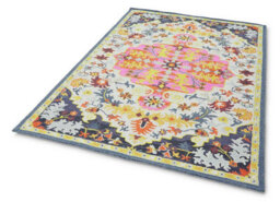 Multi Luxurious Traditional Wool Hand Made Easy To Clean Floral Rug For Bedroom Dining Room And Living Room -120Cm X 170Cm - thumbnail 4