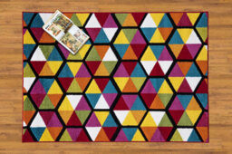 Smart Living Modern Thick Soft Carved Area Rug, Living Room Carpet, Kitchen Floor, Bedroom Soft Rugs 200Cm X 290Cm - Hexagon - thumbnail 2