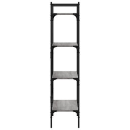 Berkfield Bookcase 4-Tier Grey Sonoma 56X31.5X138.5 Cm Engineered Wood - thumbnail 5