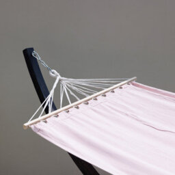 Primrose Blush Hammock With Charcoal Wooden Stand - thumbnail 9
