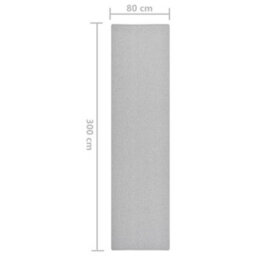 Walplus Carpet Runner Light Grey 80X300 Cm - thumbnail 7
