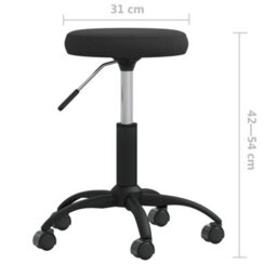 Berkfield Office Swivel Chair Black Velvet - thumbnail 7
