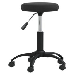 Berkfield Office Swivel Chair Black Velvet - thumbnail 3