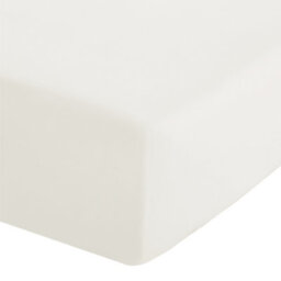 Catherine Lansfield Easy Iron Percale Combed Fitted Sheet 35Cm Depth Cream - thumbnail 1