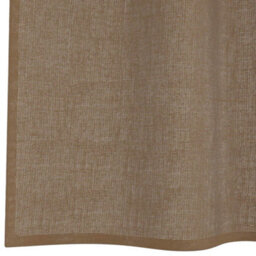 Berkfield Durable Voile Curtains With Loops 2 Pcs Light Brown 140X175 Cm - thumbnail 6