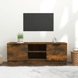 Walplus Tv Cabinet Smoked Oak 102X35X36.5 Cm Engineered Wood - thumbnail 1