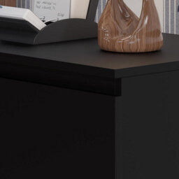 Fwstyle Carlton Black 3 Drawer Chest (H) 77Cm (W) 60Cm (D) 40Cm - thumbnail 2