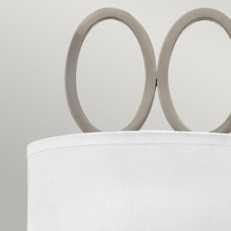 Luminosa Lighting Elstead Hinkley Fredrick Ramond Jules 2 Light Wall Light Brushed Nickel - thumbnail 3