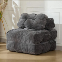 Folding Futon Sofa Bed Convertible Sleeper Chair W Pillow Mattress - thumbnail 1