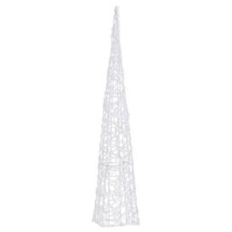 Berkfield Acrylic Decorative Led Light Cone Blue 90 Cm - thumbnail 3