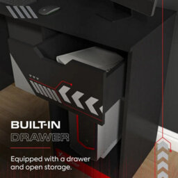 Xrocker X Rocker Octane 110Cm Gaming Desk With Drawer - Red - thumbnail 3