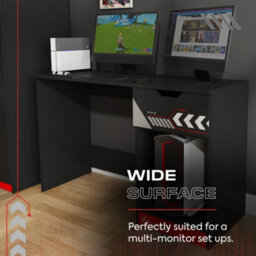 Xrocker X Rocker Octane 110Cm Gaming Desk With Drawer - Red - thumbnail 4