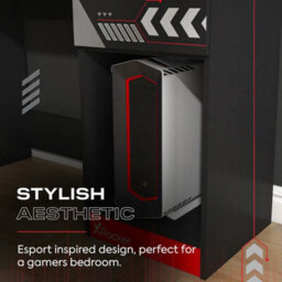 Xrocker X Rocker Octane 110Cm Gaming Desk With Drawer - Red - thumbnail 5