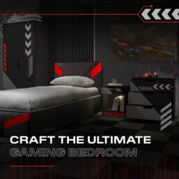 Xrocker X Rocker Octane 110Cm Gaming Desk With Drawer - Red - thumbnail 6