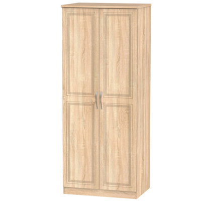 Stafford 2 Door Wardrobe In Bardolino Oak (Ready Assembled) - image 1