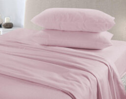 Homespace Direct Ltd Plain Dye Flannelette Brushed Cotton Duvet Cover Set Pink - thumbnail 2