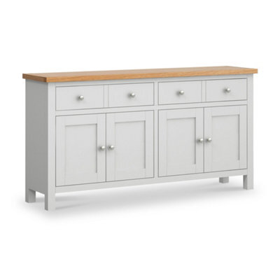 Farro Grey Extra Large Sideboard Cabinet Fully Assembled - By Roseland Furniture - image 1