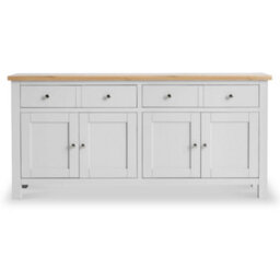 Farro Grey Extra Large Sideboard Cabinet Fully Assembled - By Roseland Furniture - thumbnail 3