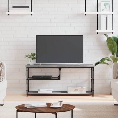 Walplus Tv Cabinet Grey Sonoma 103X38X46.5 Cm Engineered Wood And Steel - image 1