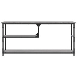 Walplus Tv Cabinet Grey Sonoma 103X38X46.5 Cm Engineered Wood And Steel - thumbnail 4
