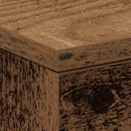 Berkfield Bedside Cabinet Old Wood 38X35X55 Cm Engineered Wood - thumbnail 9