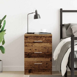 Berkfield Bedside Cabinet Old Wood 38X35X55 Cm Engineered Wood - thumbnail 4