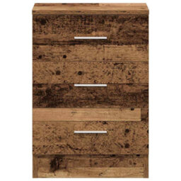 Berkfield Bedside Cabinet Old Wood 38X35X55 Cm Engineered Wood - thumbnail 6