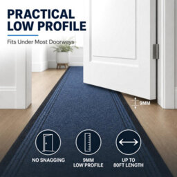 "Bravich Blue Hallway Runner 66 X 30Cm (2'2"" X 1')" - thumbnail 8
