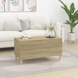 Berkfield Coffee Table Sonoma Oak 90X44.5X45 Cm Engineered Wood - thumbnail 3