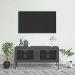 Vidaxl Tv Cabinet Anthracite 105X35X50 Cm Steel