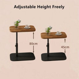 Adjustable C-Shaped Sofa Side End Table Coffee Laptop Table Living Room Bedroom - thumbnail 2