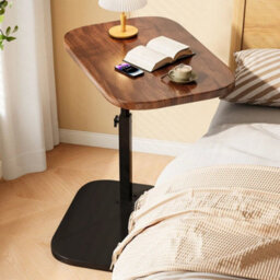 Adjustable C-Shaped Sofa Side End Table Coffee Laptop Table Living Room Bedroom - thumbnail 4