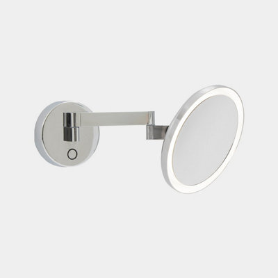 Luminosa Lighting Luminosa Vanity Illuminated Bathroom Mirror Chrome, Sandblasted Led 10.5W 3000K Ip44 Touch Dimming - image 1